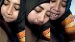 Jilbab Ngerasaain Kontol Untuk Pertama Kali Video by PornGo