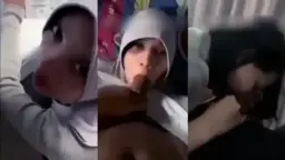 Paksa Hijab Cantik Sepong Kontol