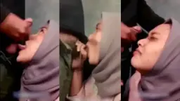 Jilbab Nyepong Crot di Muka Viral Video by PornGo